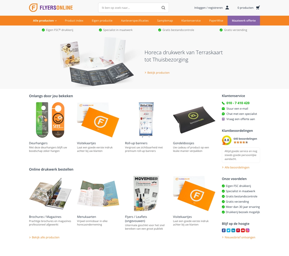 Flyersonline website
