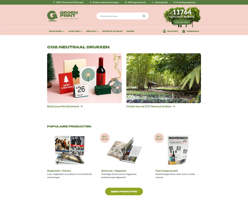 Groenprint website